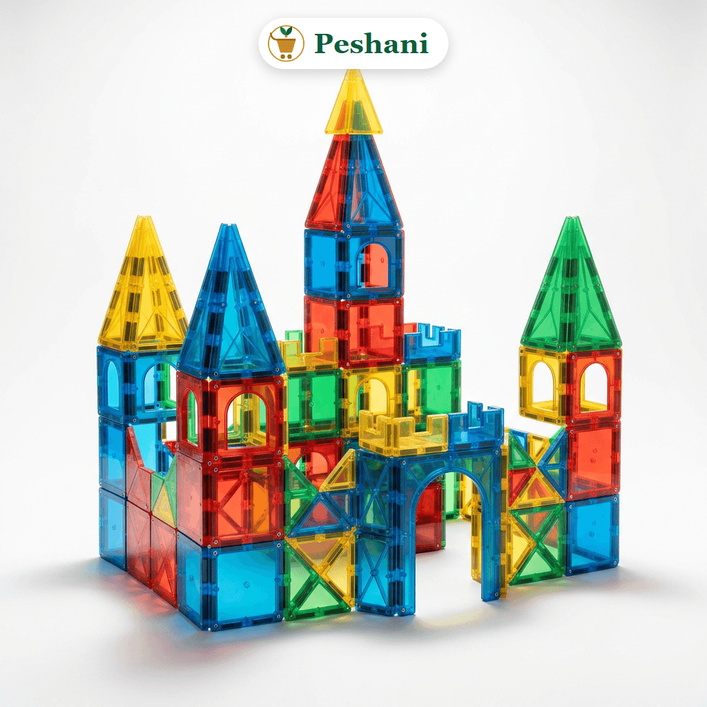 Magnetic Tiles Building Set - 60 Pieces - main view