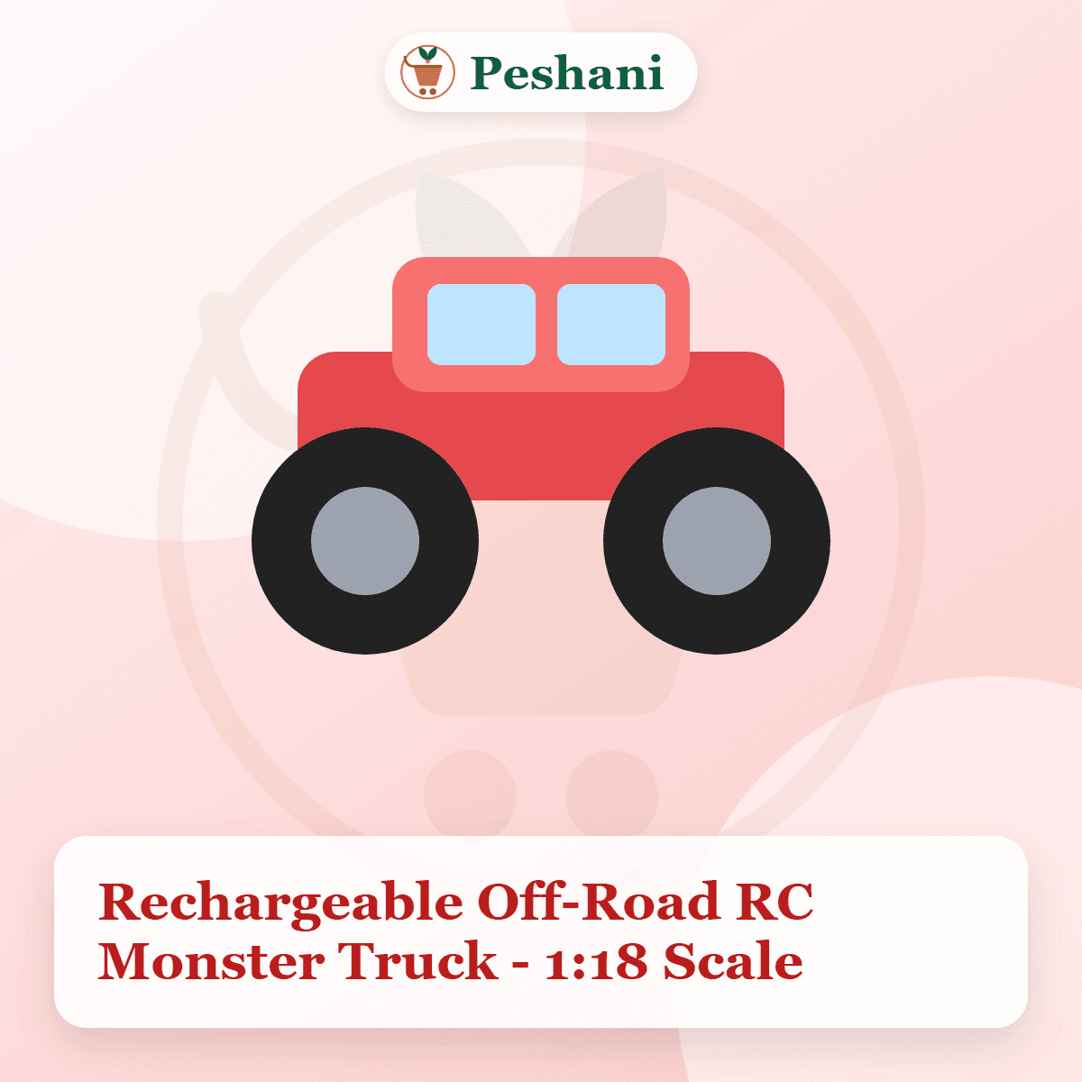 Rechargeable Off-Road RC Monster Truck - 1:18 Scale - main view