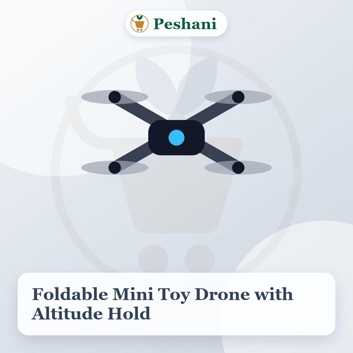 Foldable Mini Toy Drone with Altitude Hold - main view